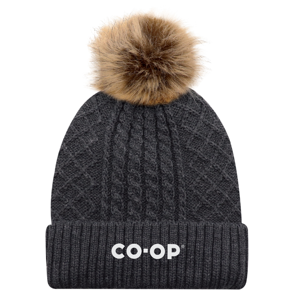ACRYLIC/POLYESTER SATIN CUFF TOQUE