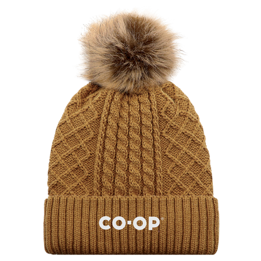 ACRYLIC/POLYESTER SATIN CUFF TOQUE