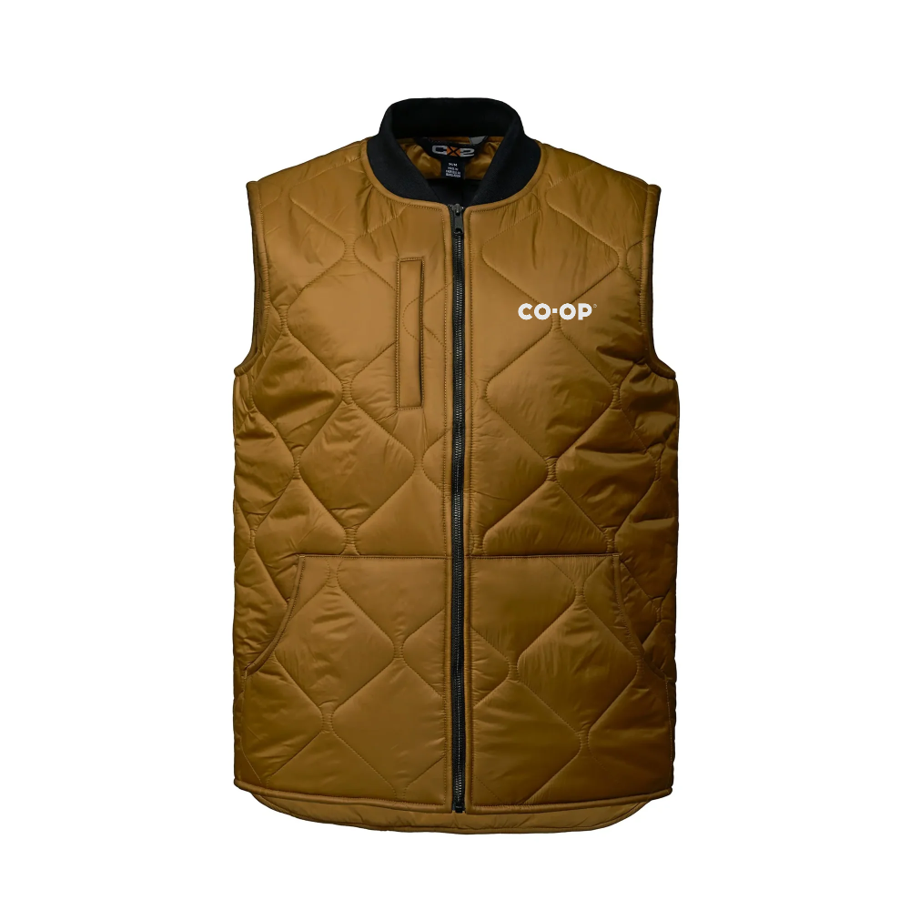 DRIFTWOOD STYLIZED QUILTED FREEZER VEST