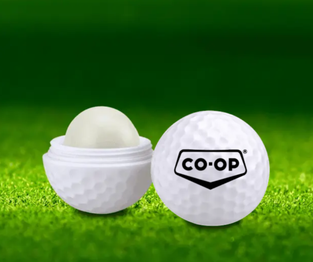 GOLF BALL SHAPED LIP MOISTURIZER