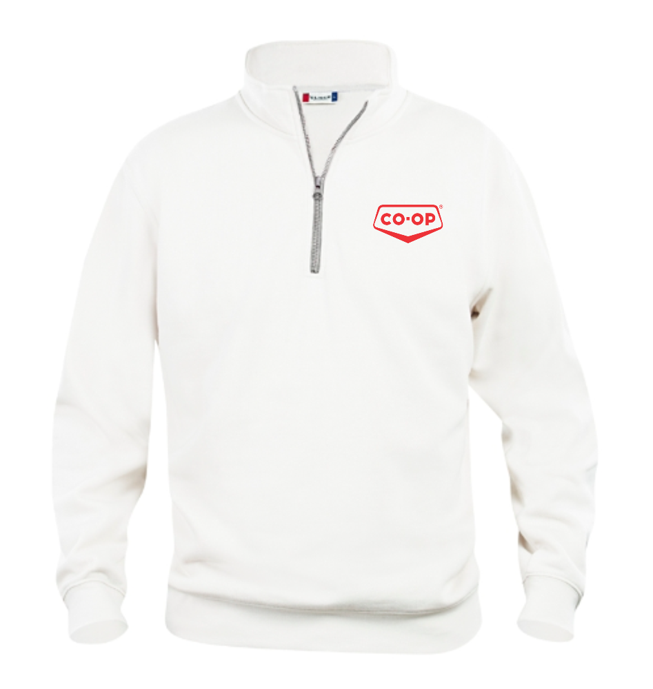 CLIQUE STOCKHOLM UNISEX HALF-ZIP SWEATSHIRT W/ CO-OP SHIELD