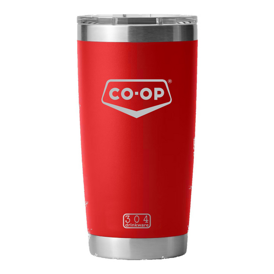 POWDER COATED 20oz TUMBLER WITH MAGNETIC SLIDE LID