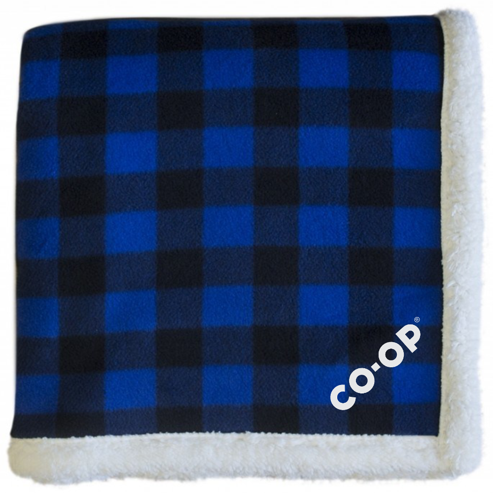 LUMBERJACK PLAID SHERPA THROW BLANKET