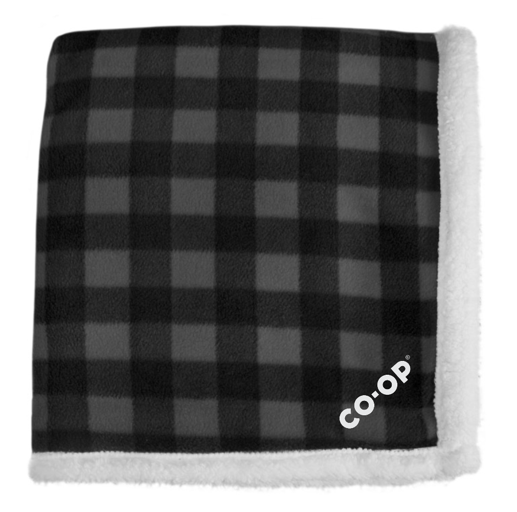 LUMBERJACK PLAID SHERPA THROW BLANKET