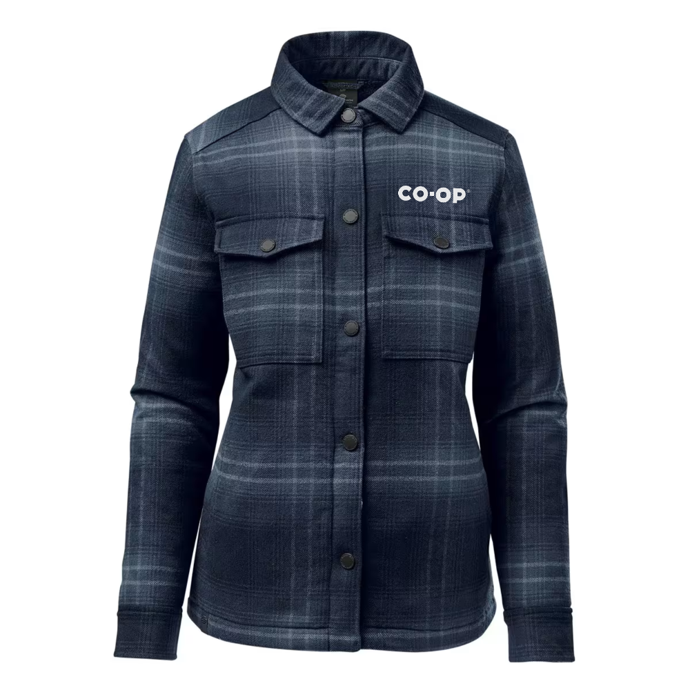 LADIES HIGHLAND SHERPA LINED PLAID JACKET