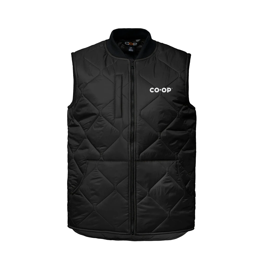 DRIFTWOOD STYLIZED QUILTED FREEZER VEST