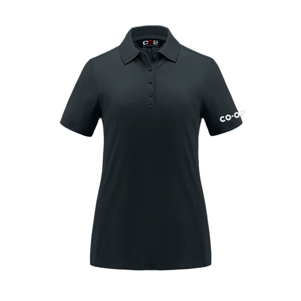 LADIES ELITE COTTON/POLY/SPANDEX PIQUE POLO