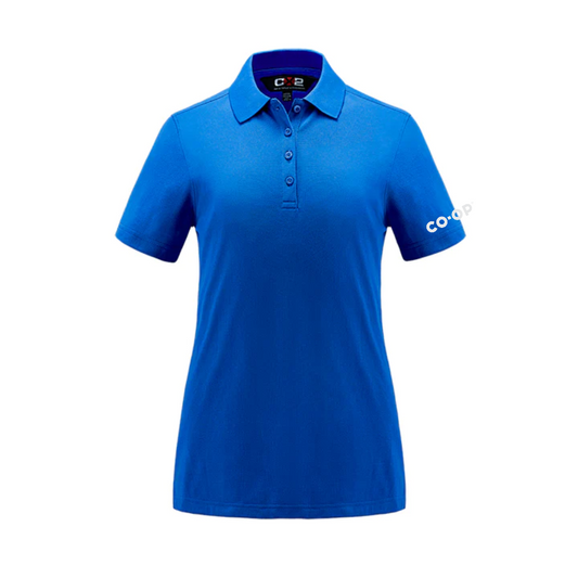 LADIES ELITE COTTON/POLY/SPANDEX PIQUE POLO