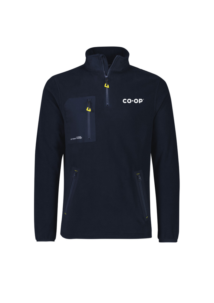 UNISEX STREETWORX LIGHTWEIGHT 1/4 ZIP POLAR FLEECE