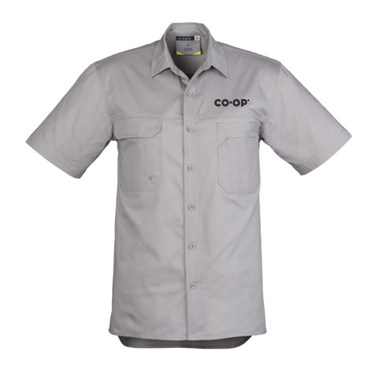SYZMIK WORKWEAR MEN'S LIGHTWEIGHT TRADIE SHORT SLEEVE SHIRT