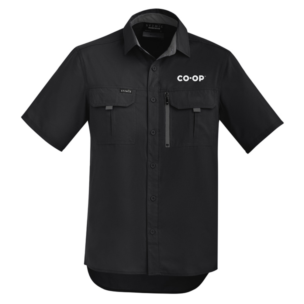 SYZMIK WORKWEAR MEN'S OUTDOOR SHORT SLEEVE SHIRT