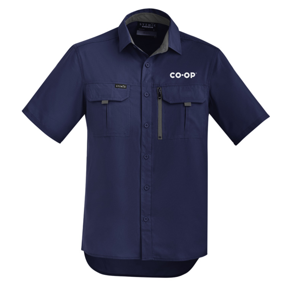 SYZMIK WORKWEAR MEN'S OUTDOOR SHORT SLEEVE SHIRT