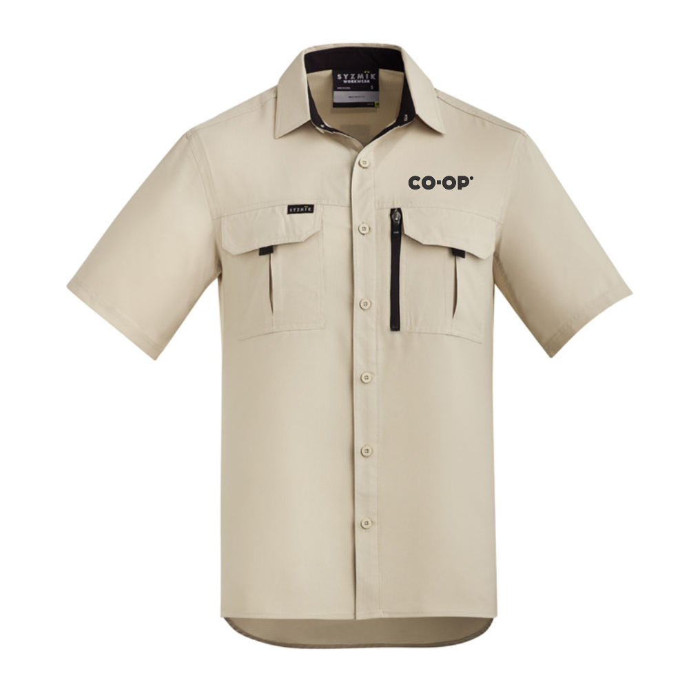SYZMIK WORKWEAR MEN'S OUTDOOR SHORT SLEEVE SHIRT