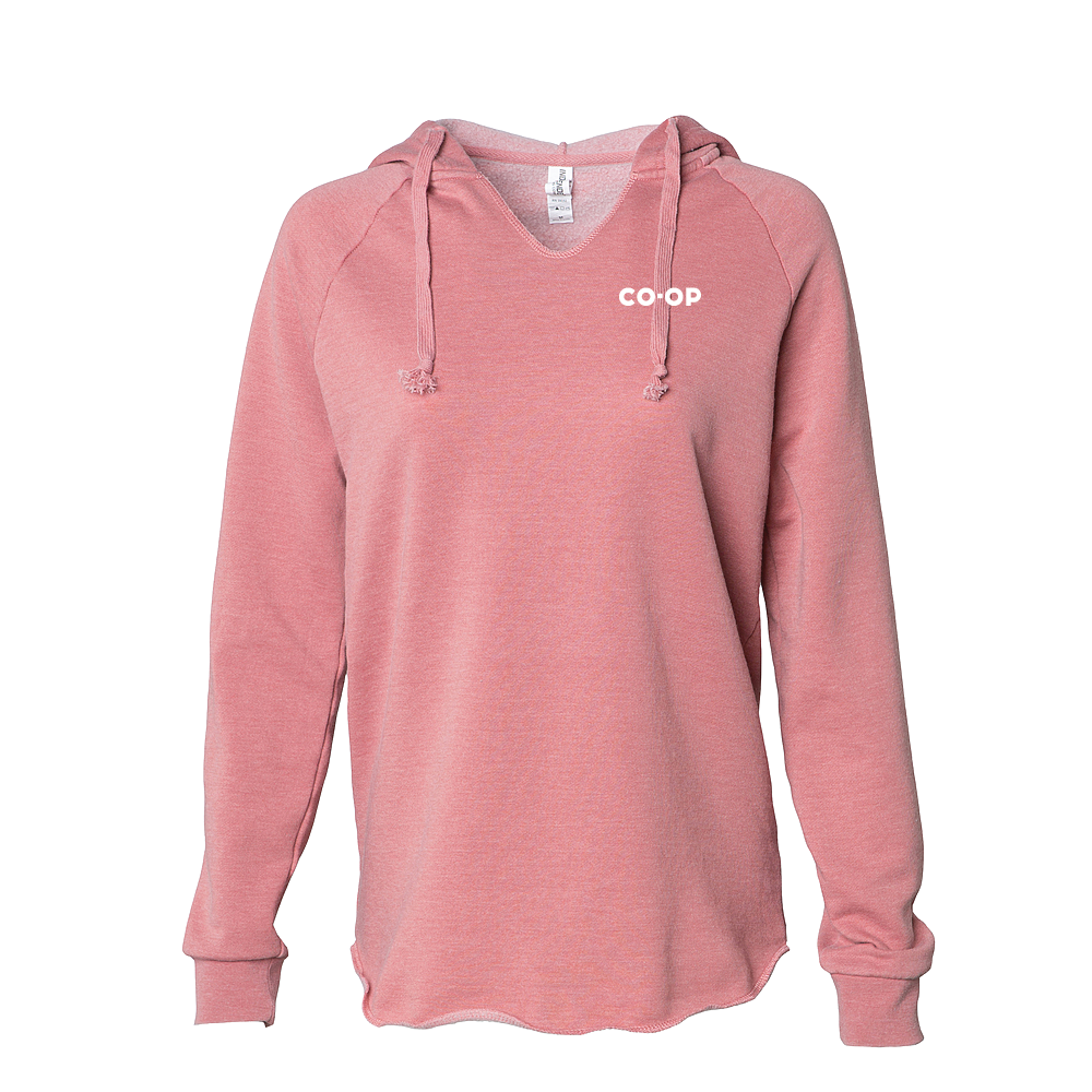 LADIES CALIFORNIA WAVE WASH HOODED PULLOVER