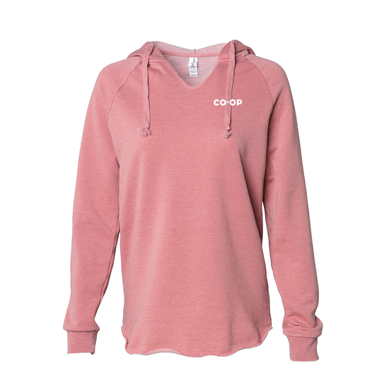 LADIES CALIFORNIA WAVE WASH HOODED PULLOVER