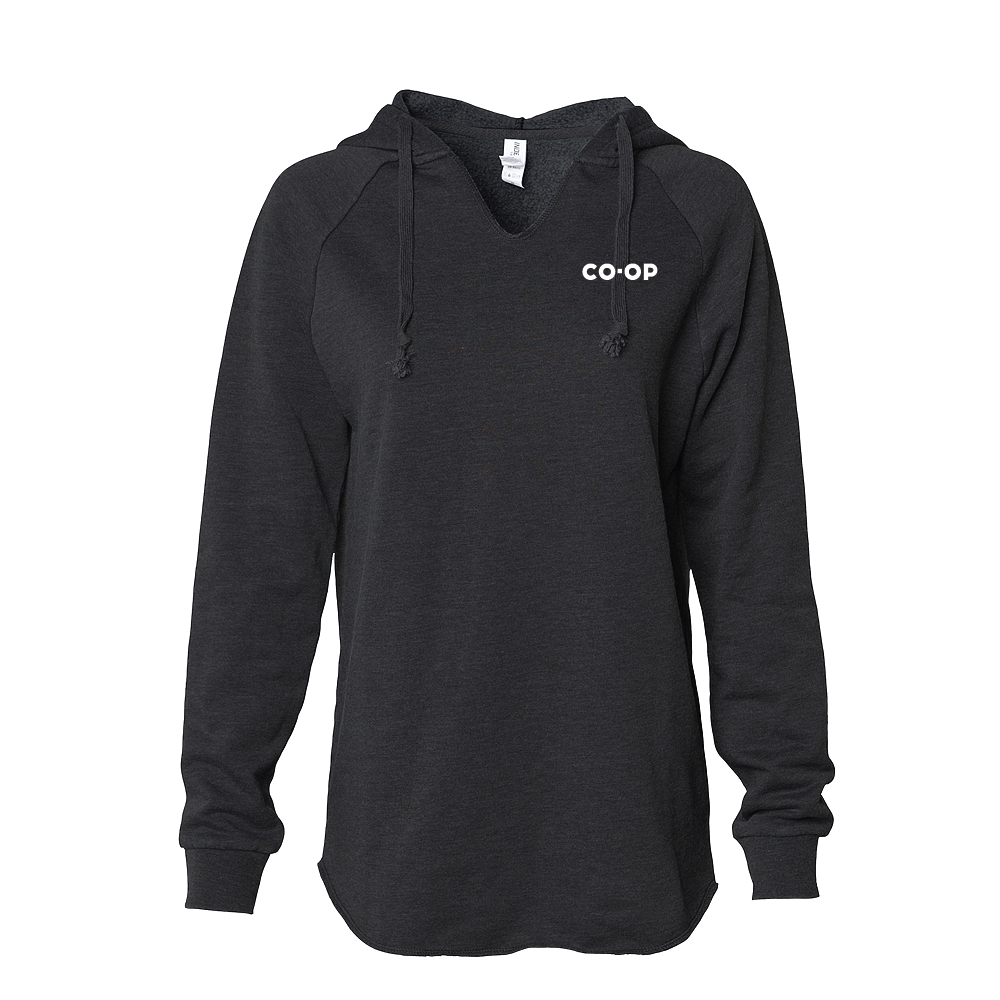 LADIES CALIFORNIA WAVE WASH HOODED PULLOVER