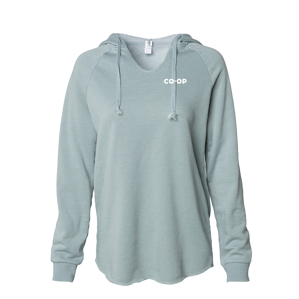 LADIES CALIFORNIA WAVE WASH HOODED PULLOVER