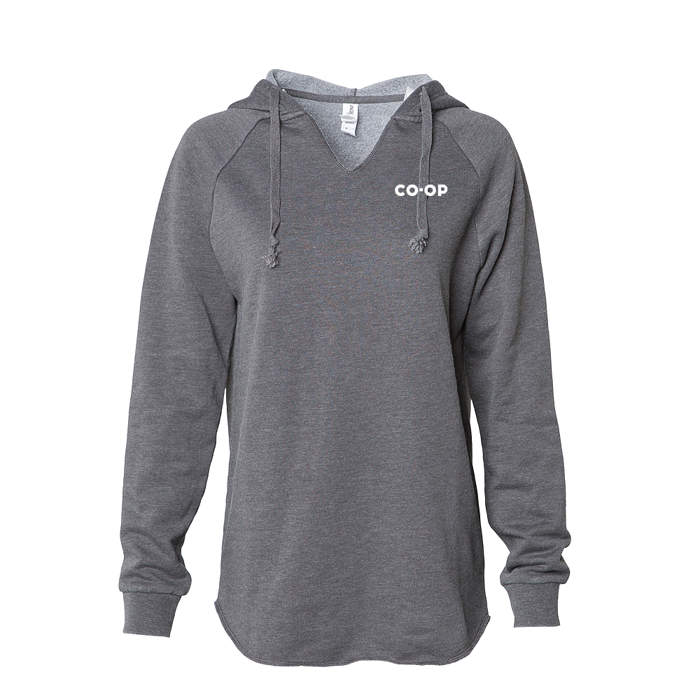 LADIES CALIFORNIA WAVE WASH HOODED PULLOVER